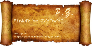 Pinkász Zénó névjegykártya